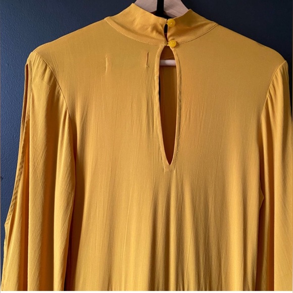 S/W/F Revolve Raline Maxi Dress Mustard Size Medium - Picture 3 of 13